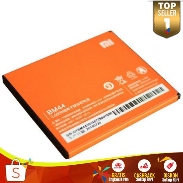 Perlengkapan Handphone BT 02 Baterai Xiaomi Redmi 2 2200mAh Tahan Lama Batre HP Penampung Daya