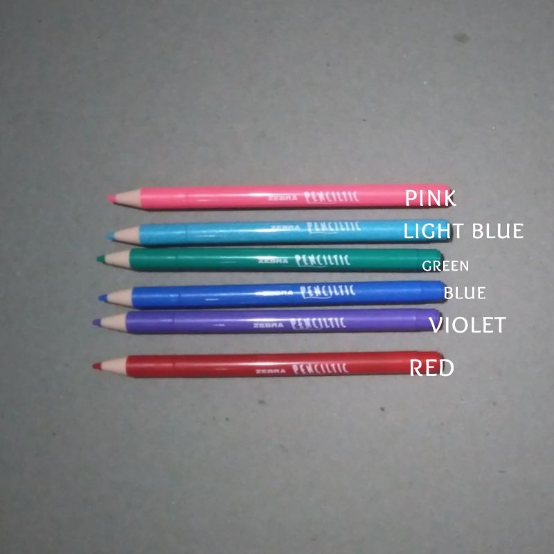 

pulpen warna zebra penciltic 0.4 mm