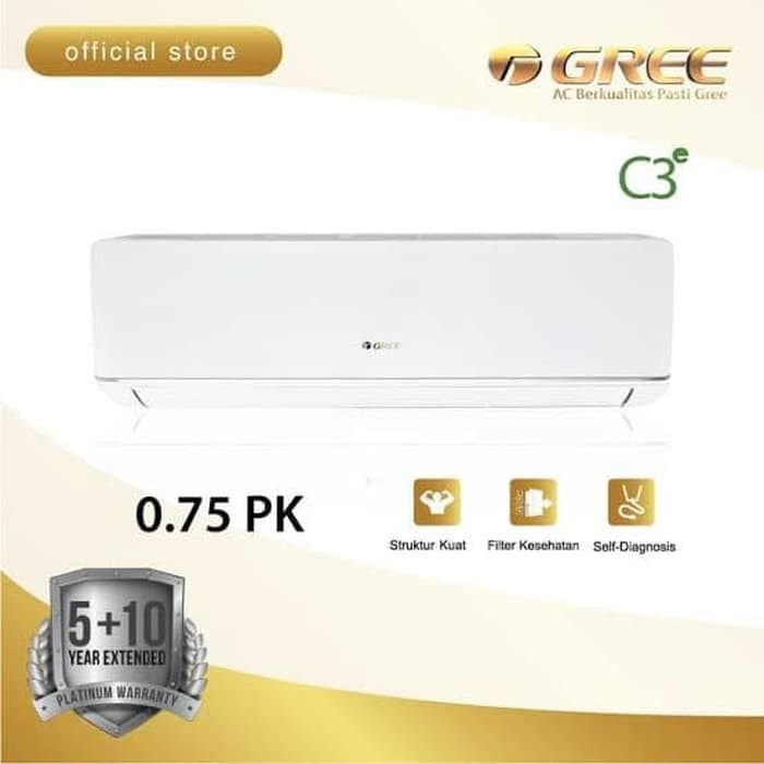 AC GREE 3/4 PK GWC-07C3E DELUXE LOW WATT unit only