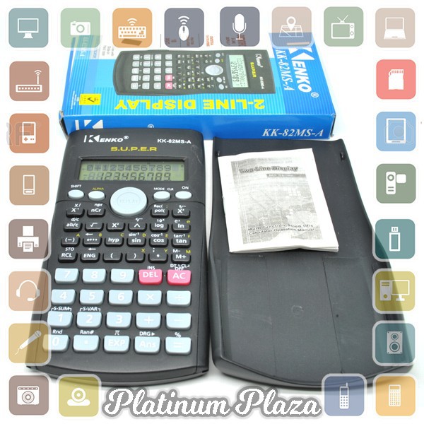 Karuida Kalkulator Elektronik Scientific Calculator - 82MS - Black`60XL8Z-