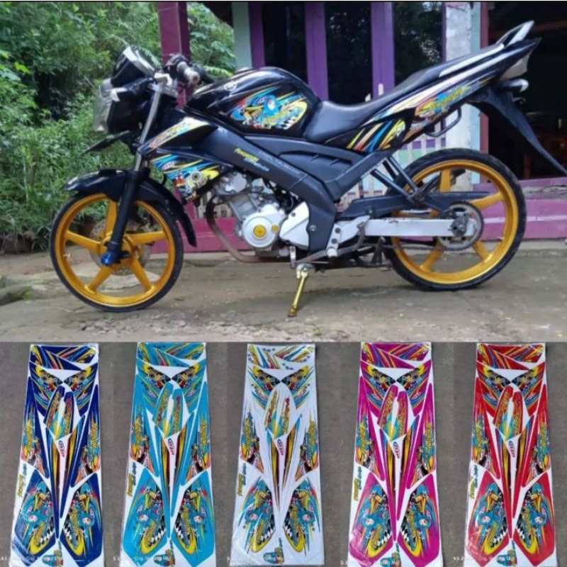 STRIPING OLD VIXION 2007-2012 VIXION OLD STICKER VARIASI VIXION LAMA STRIPING DECAL VIXION LAMA VIXI