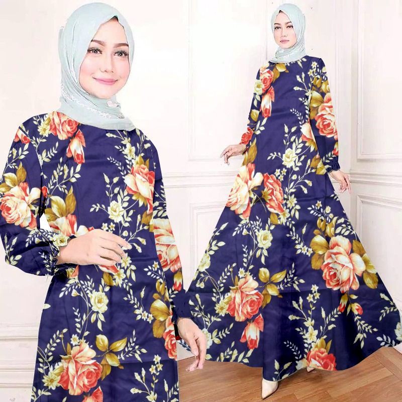 Gamis katun poly premium