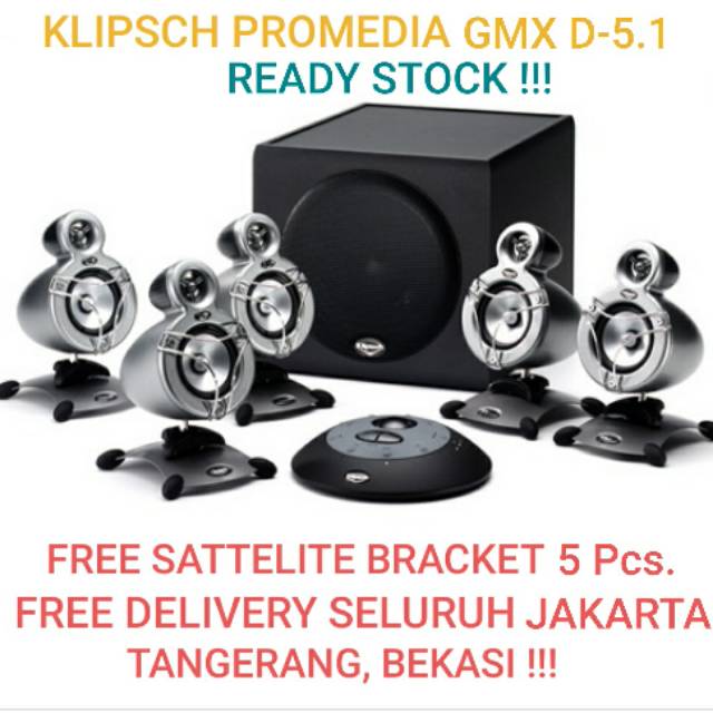 Klipsch ProMedia GMX D-5.1 Computer Speaker Active New Garansi 1 Tahun
