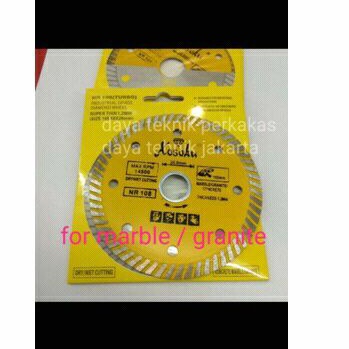 Diamond whell kosoku turbo thin -pisau potong granit & marble