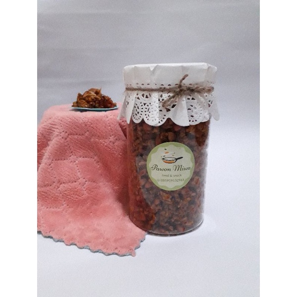 KERING TEMPE TERI KACANG TOPLES 500gr by. pawon miwa