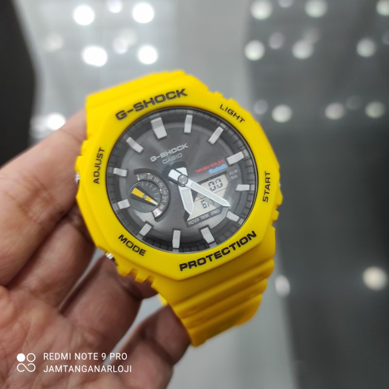 JAM TANGAN PRIA G-SHOCK GA-B2100C-9A NEW GA B2100C CARBON CORE ORI