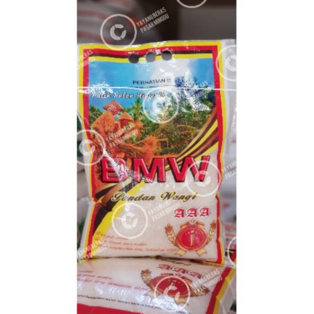 

Beras BMW pandan wangi ORIGINAL AAA asli 5kg kargo