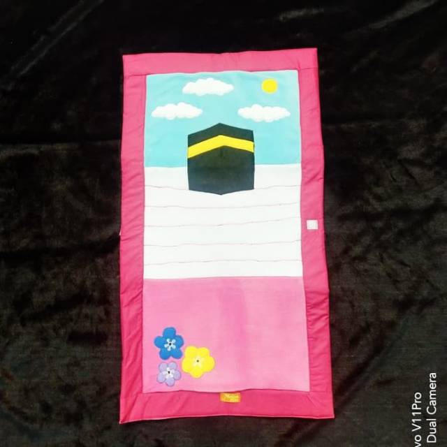 SAJADAH ANAK PEREMPUAN GAMBAR KA'BAH