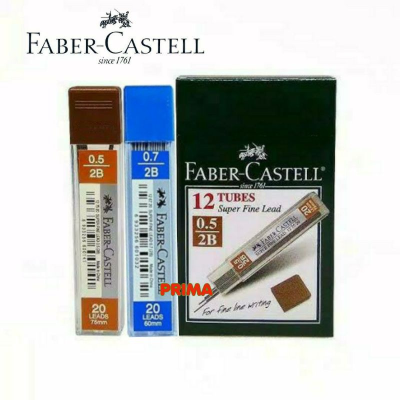 

REFILL PENSIL / ISI PENSIL FABER CASTELL (Tersedia semua ukuran 2B, HB 0.5, 0.7)