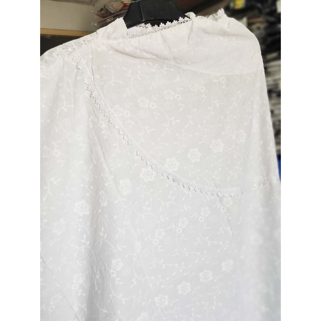 Bergo Super Jumbo Renda Rajut Haji Umroh