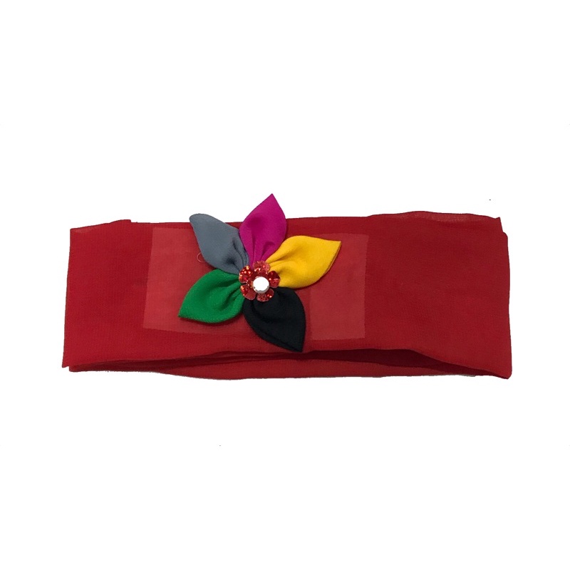 SELENDANG SIFFON ANAK | SELENDANG  ANAK-Merah 3