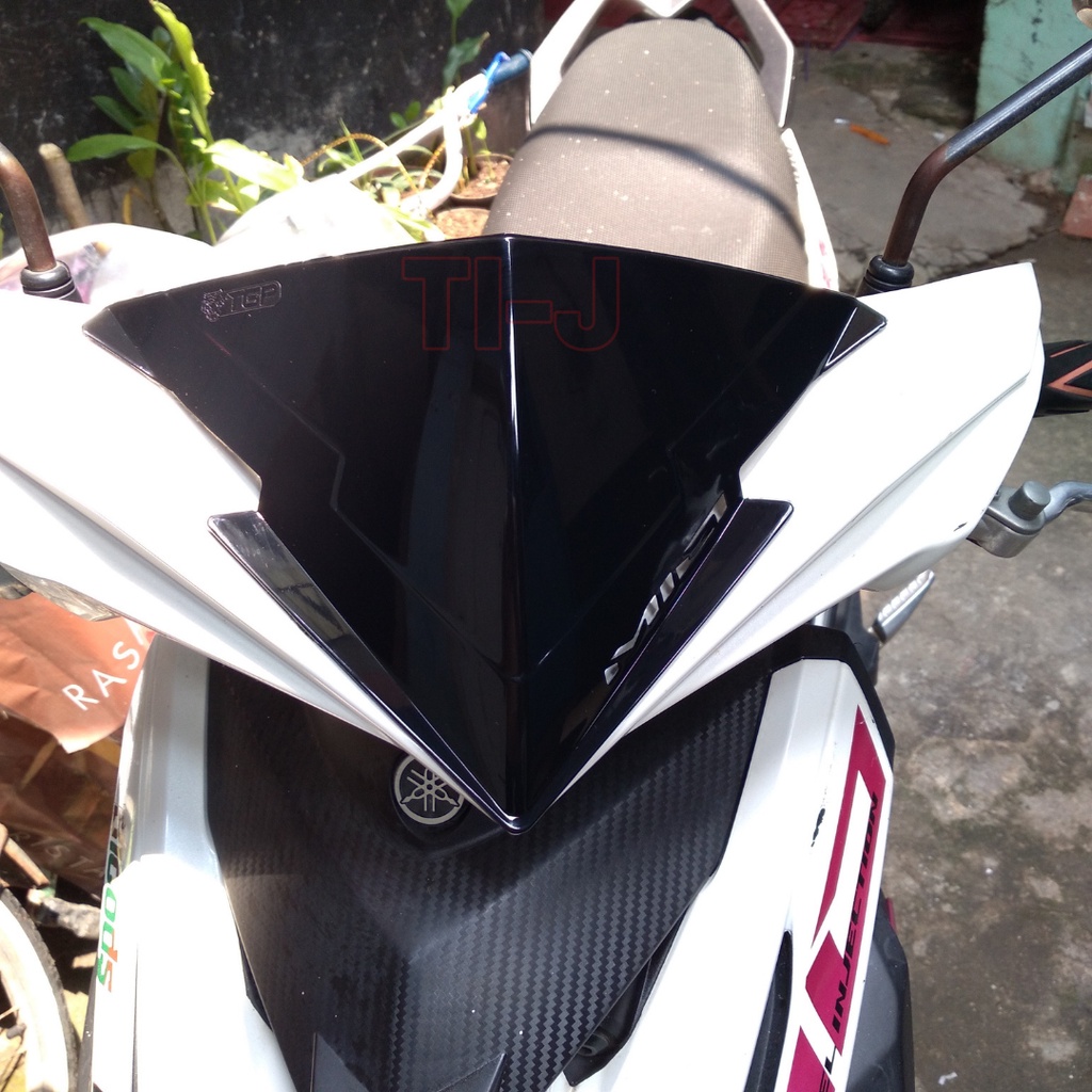 Visor Mio M3,MioZ Hitam Kilap Bahan AcrilicTebal