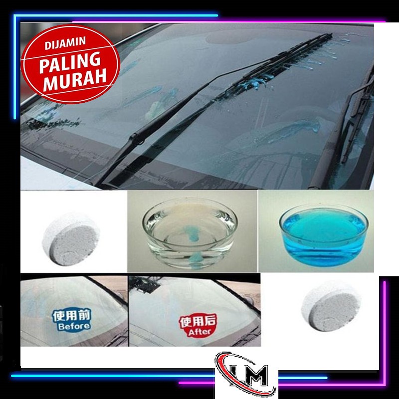 Indoholic Tablet Sabun Pembersih Wiper Kaca Mobil Cleaner Obat