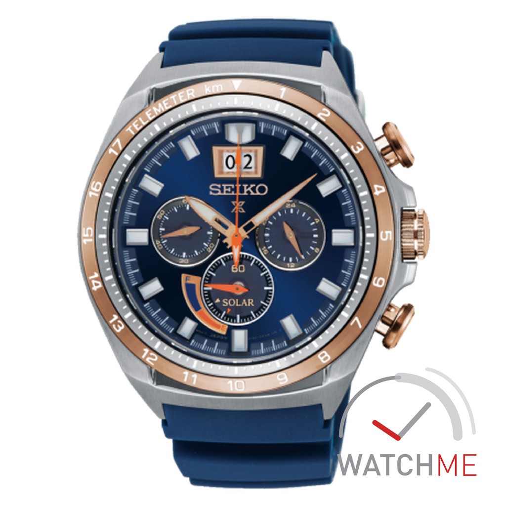 Seiko Prospex SSC666P1 Solar Chronograph Sea Special Edition 100m Rubber Strap Original Bergaransi