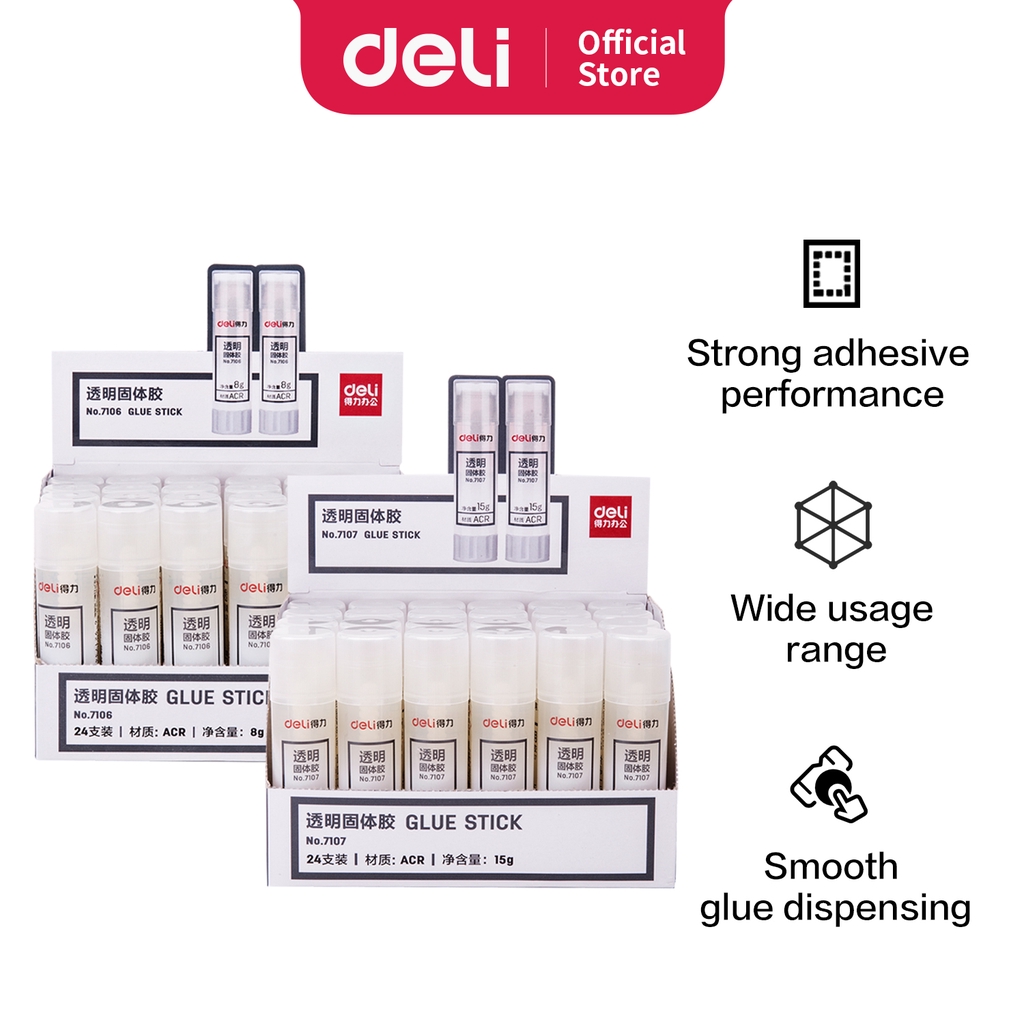 

Deli lem bening kuat 8g 15g untuk sekolah dan Kantor 7106 7107