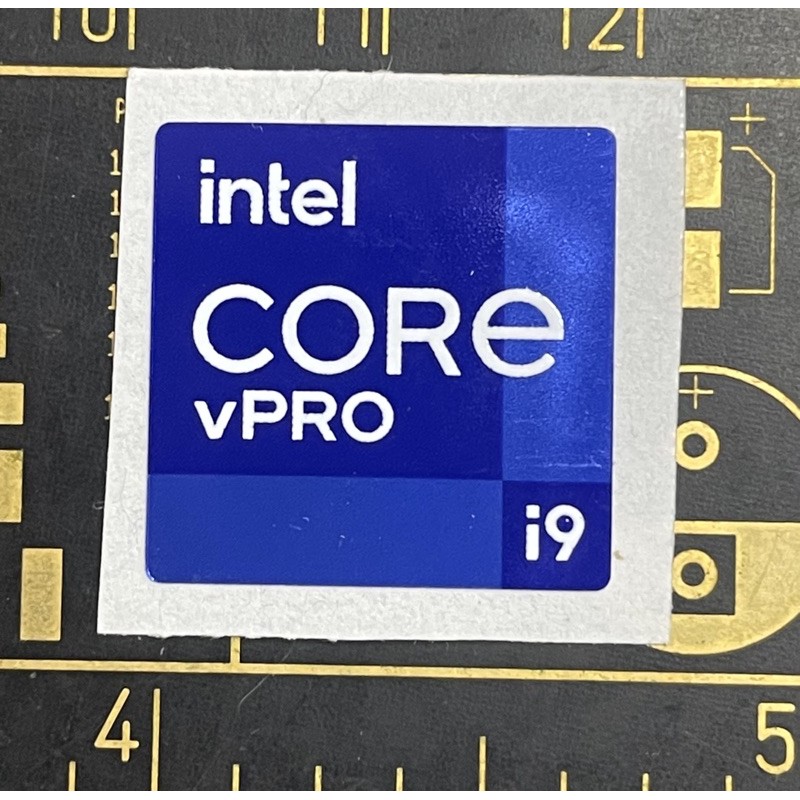 Sticker stiker logo intel Core i9 vPro 11th gen ori
