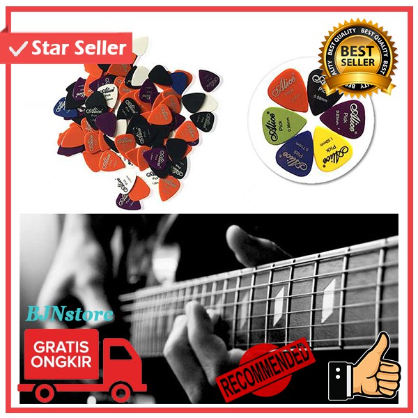 PROMO Pick Gitar Akustik 50 PCS / pick gitar alice / pick gitar elektrik melodi / alat petik gitar /