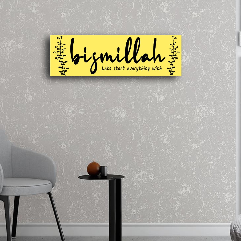 grosiramanah - wall decor termurah hiasan dinding 10x30 cm free design