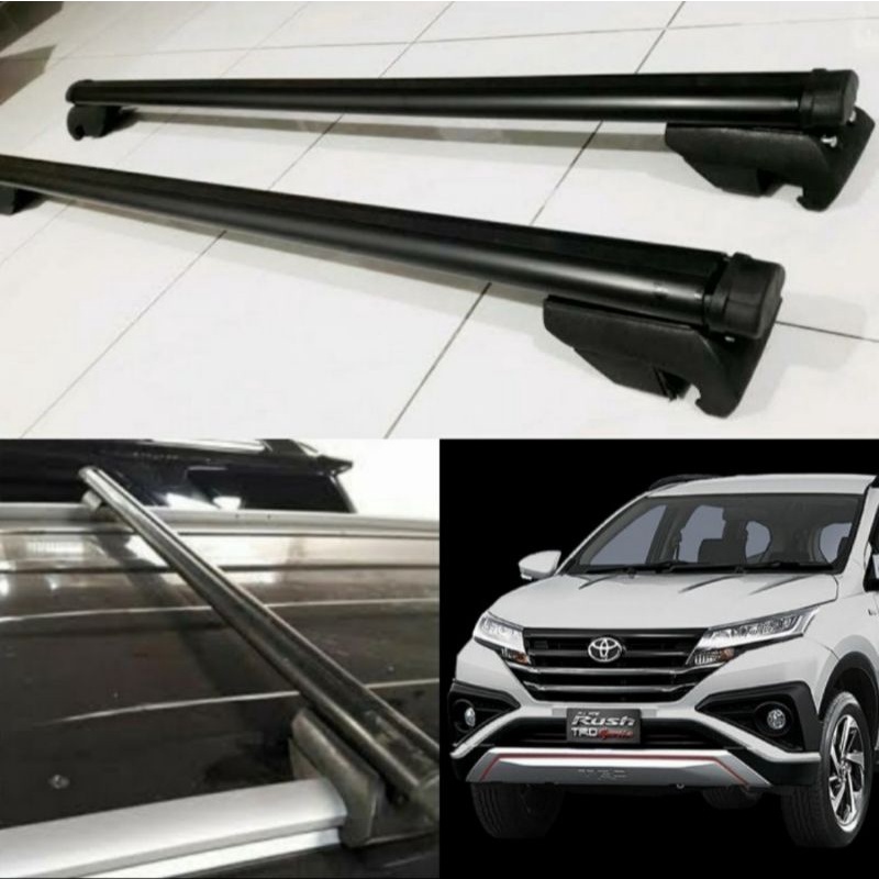 All New RUSH TERIOS 2018 - 2025 Crossbar Roof Rack Bar Bagasi Atas Mobil Rush Terios
