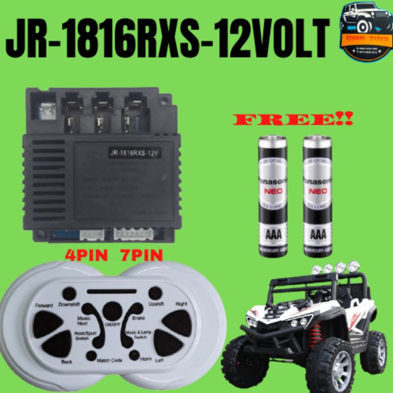 Remote Control + Receiver Bluetooth JR-1816 RXS 12volt  mobil aki mainan