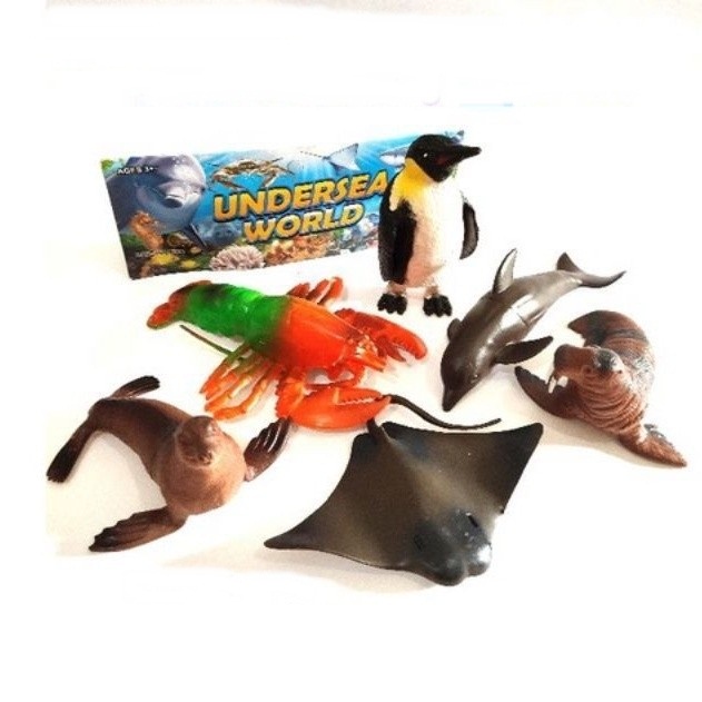 Mainan Hewan Laut Sea Animal Pinguin Penguin Udang karet ukuran besar