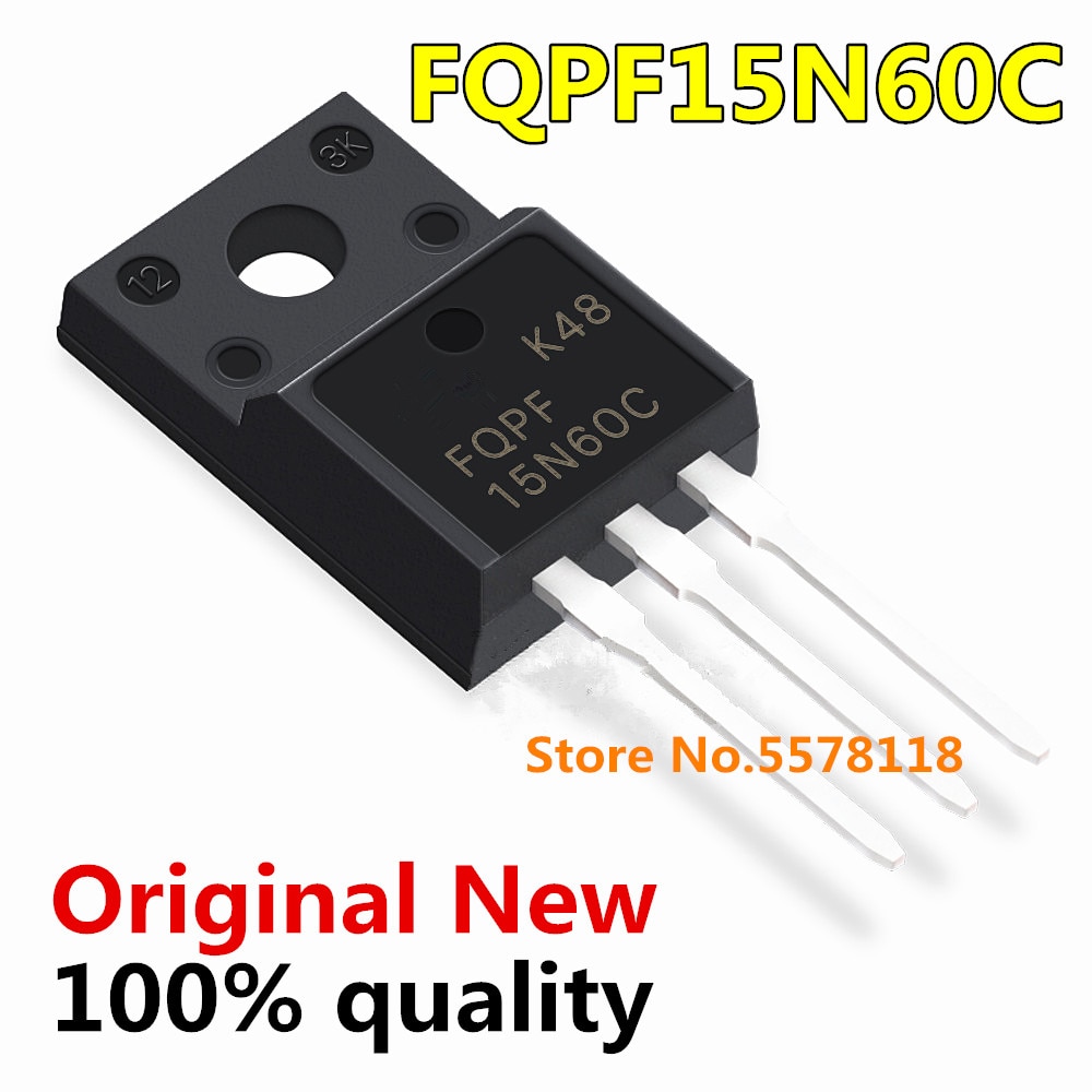 5pcs Ic Fqpf15N60C 15n60 Fqpf15N60 To220F