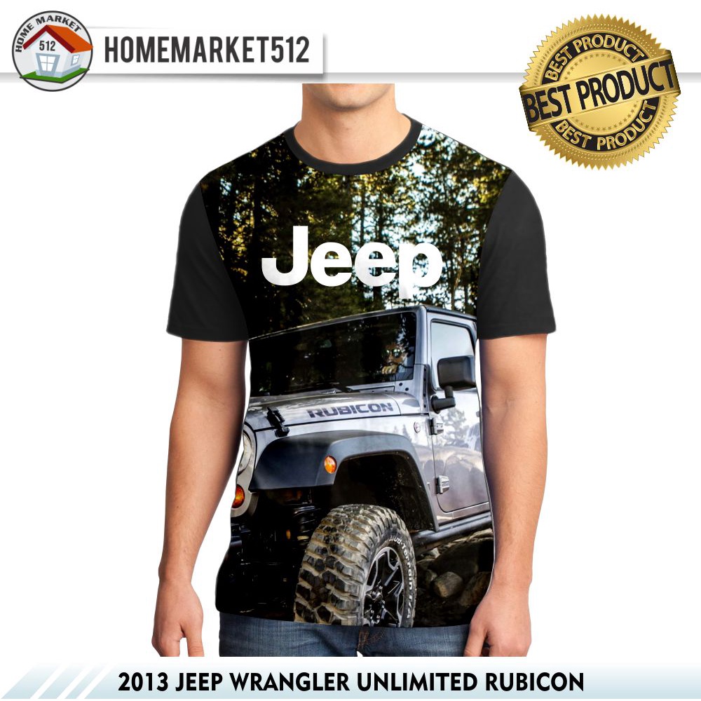 Kaos Pria  2013 Jeep Wrangler Unlimited Rubicon Kaos Pria Dewasa Big Size | HOMEMARKET512