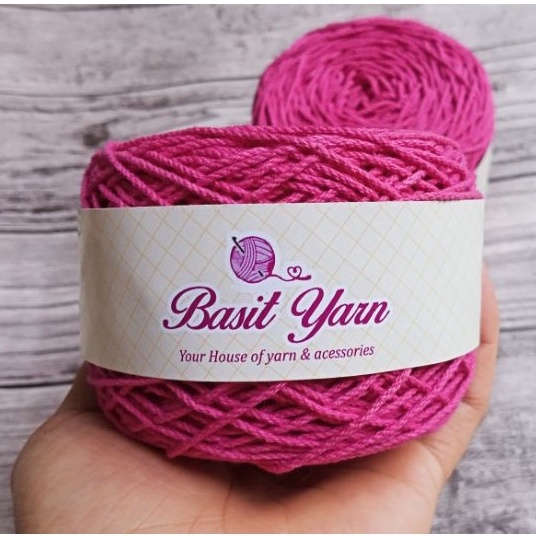 Benang Rajut Katun Rami Pink Purple BasitYarn