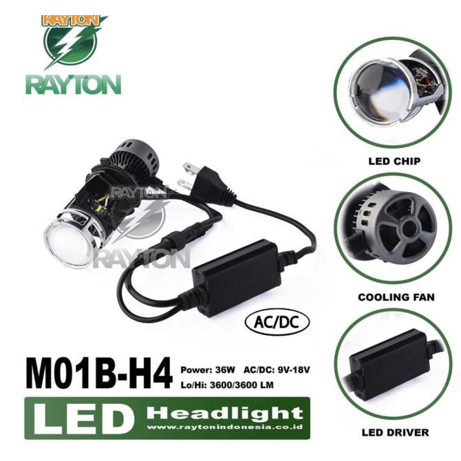 Mini Projector Led H4 Rtd M01B H4 / Rtd M01B Led Original Hs