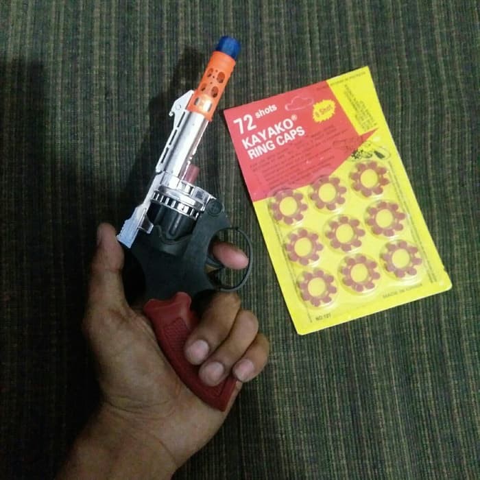 MAINAN TEMBAKAN PISTOL JADUL PELURU RING CAPS SUARA NYARING MM118