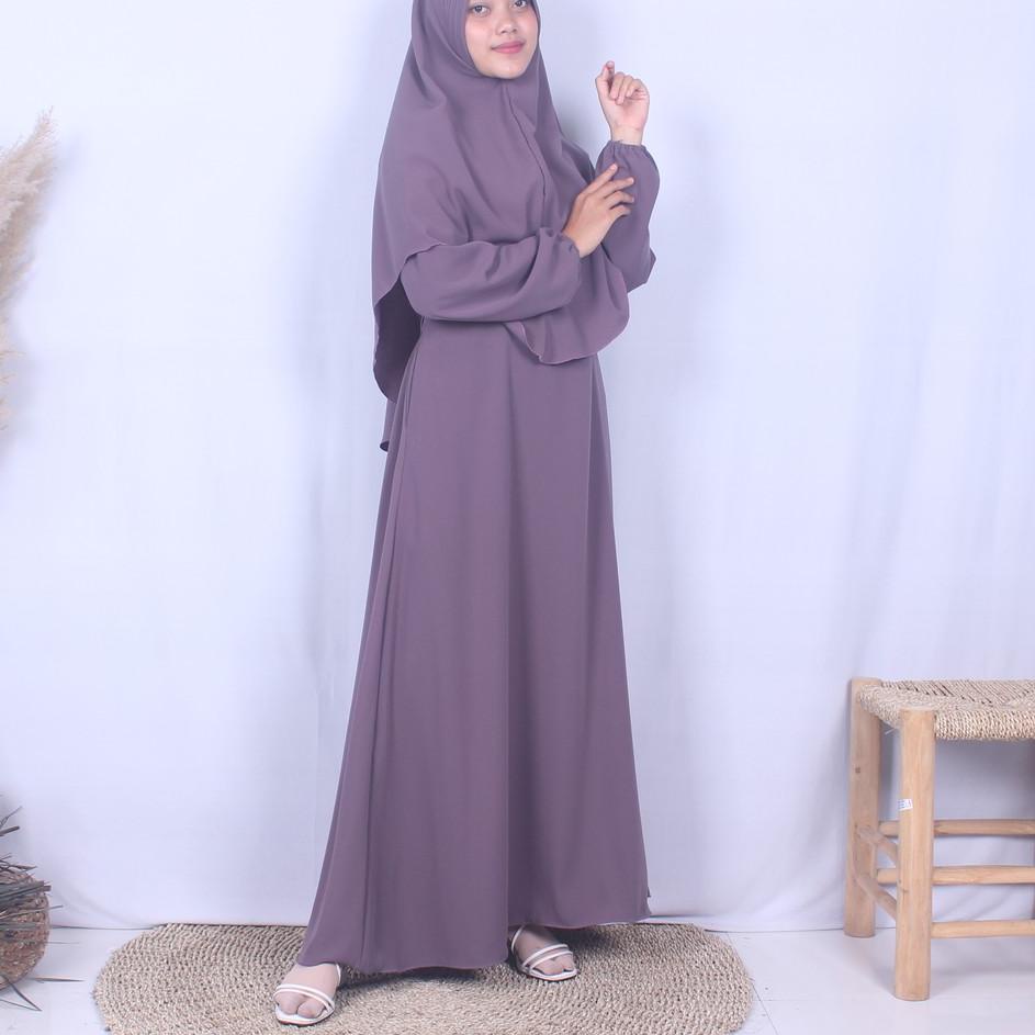 Murah Luar Biasa Gamis Basic Daily Wolfis Silky