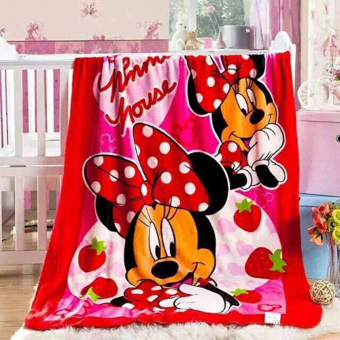 SELIMUT BULU BAYI MINNIE MOUSE