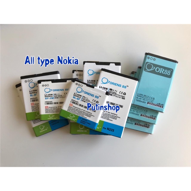 (P) Baterai batre battery Nokia 4C 4S 4B 5C 5E 5BT 4CT 5CT 5F 5M 6F 4J 5J 4U 4L double power/IC ORIENS