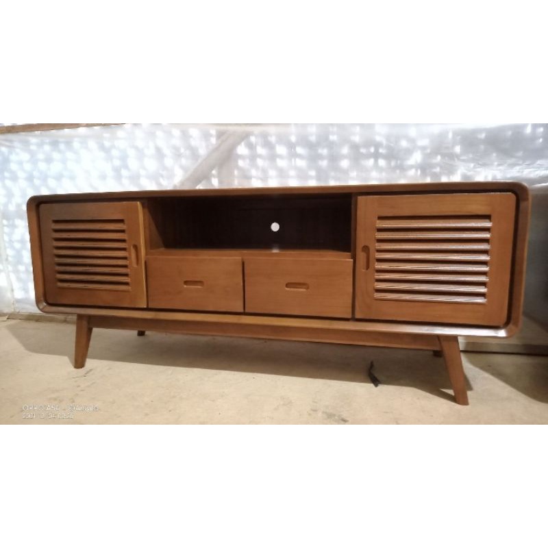 BUFET TV RETRO KAYU JATI | BUFET LEMARI TV FURNITURE JATI JEPARA