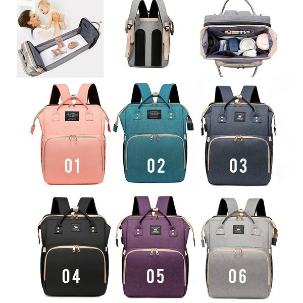 Diaper Bag Ransel Tas Diaper Baby + Kasur Bayi Multifungsi M204