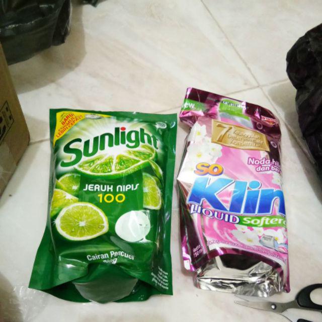 Sunlight Jeruk Nipis 100 755 Ml Cairan Pencuci Piring Refill