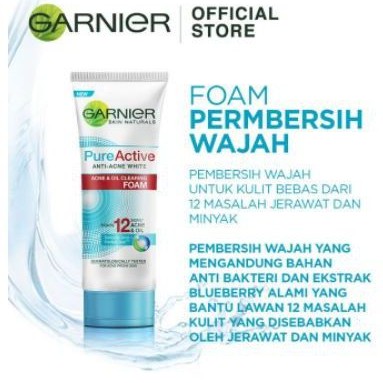 Pembersih Wajah Garnier Facial Foam 100 ml