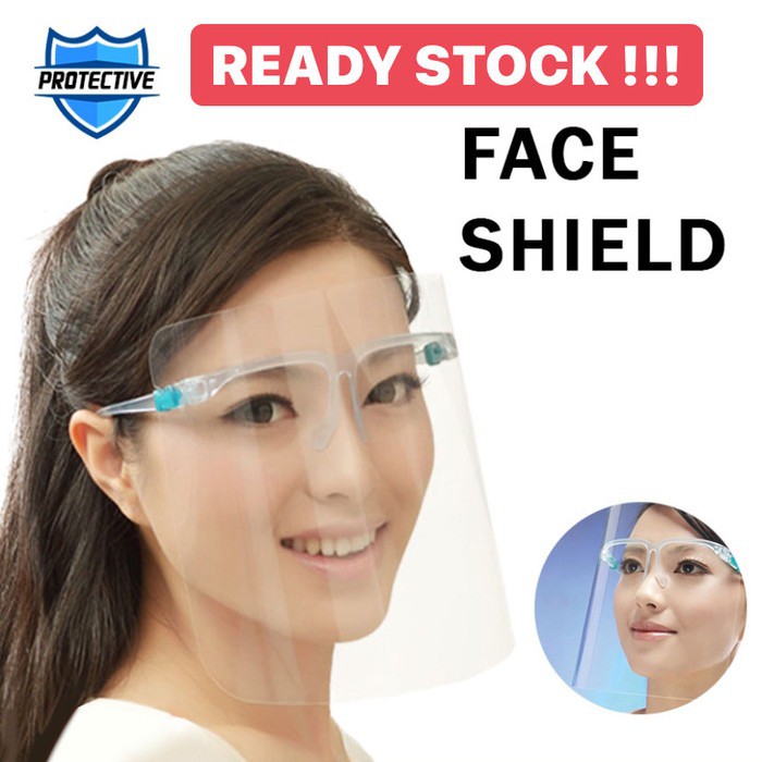 VOM Face Shield Kacamata Anti Fog / FaceShield APD Anti Embun Ready 0674