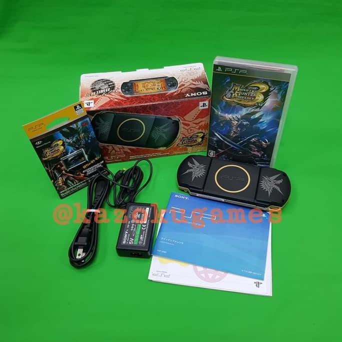 Psp Slim S3000 Monster Hunter Portable Limited Edition Free Game