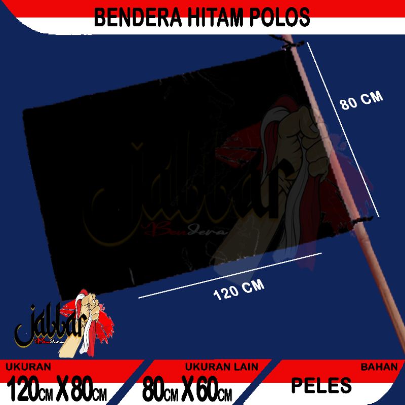 Bendera Polos Hitam