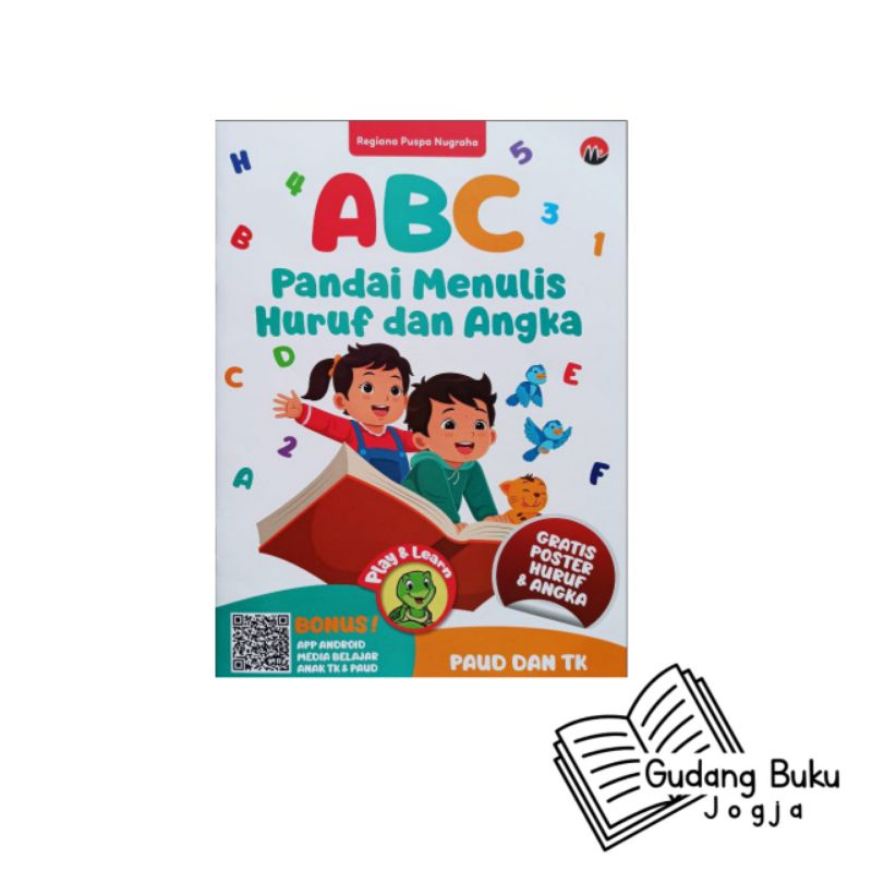 Buku Anak TK PAUD : ABC Pandai Menulis Huruf Dan Angka Untuk TK PAUD