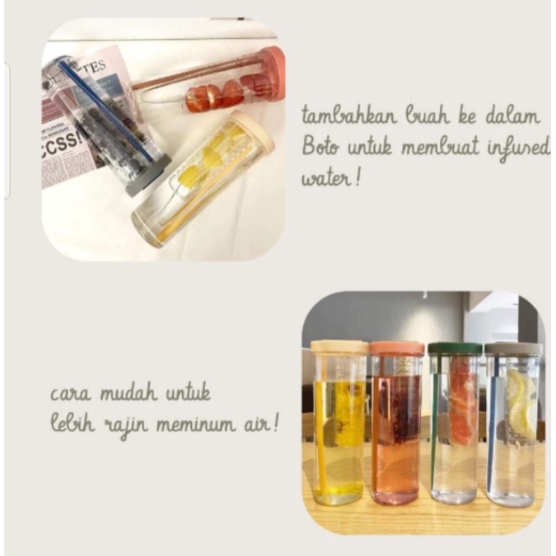 BOTOL MINUM PORTABLE/DETOX/700ml