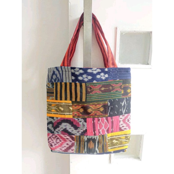 Tas Tenun Etnik Patchwork Unik