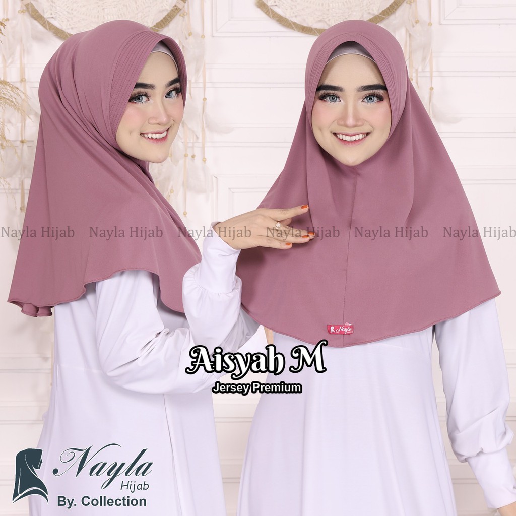 HIJAB BERGO JERSEY PREMIUM JILBAB INSTAN BERGO AISYAH M KERUDUNG BERGO POLOS TERBARU