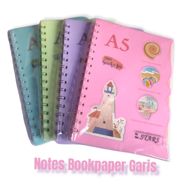 

Notes Spiral Bookpaper Garis