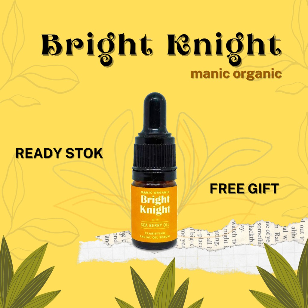 PHYTO GLO CLARIFYING FACIAL OIL SERUM EVERYBUDDY / BRIGHT KNIGHT MANIC ORGANIC