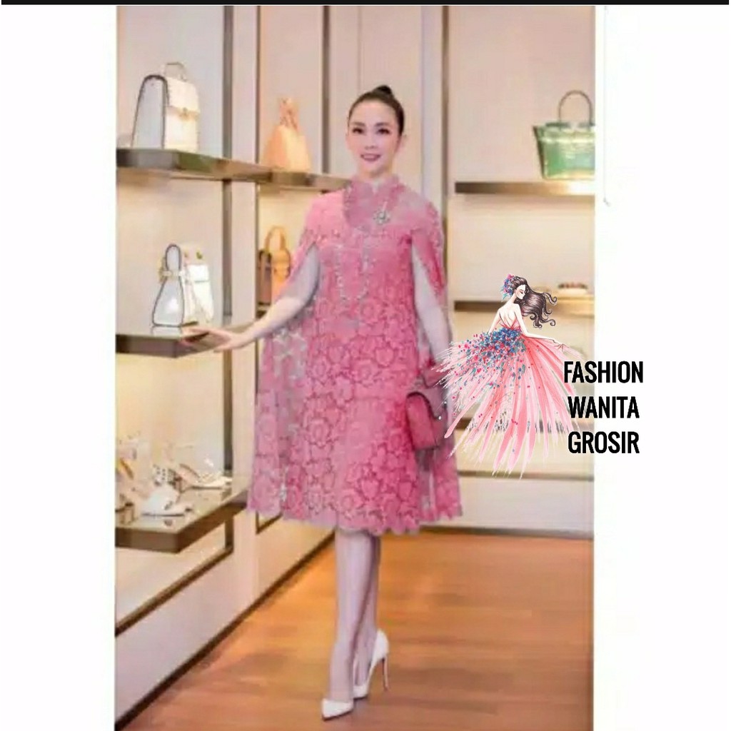 FWG - DRESS MARTHA / DRESS BRUKAT / DRESS WANITA / DRESS NATAL / PAKAIAN WANITA DRESS