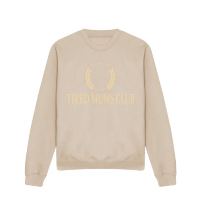 TIRED MUMS CLUB SWEATER OVERSIZE WANITA