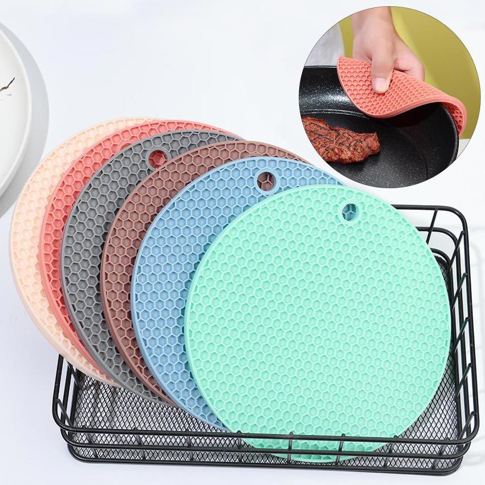 Solighter Silicone Pot Holders Dekorasi Meja Anti Panas Table Mat Coaster