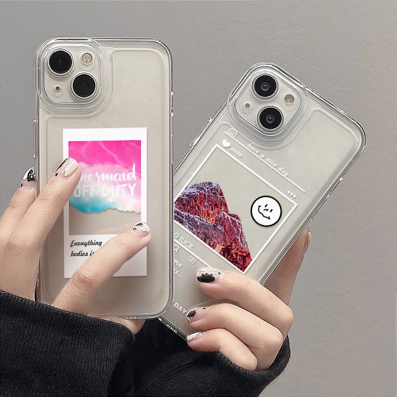 Case Bahan Akrilik TPU Transparan Tahan Banting Untuk iPhone 11 Pro Max 13 Pro 12 Pro XS Max XR X 8 Plus 7 Plus SE 2020 2022